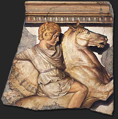 Parthenon Stallion and Rider II